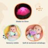 Baby Light-Up Cloud Rattle- Teething Rattle Toys for Babies 3 Months +