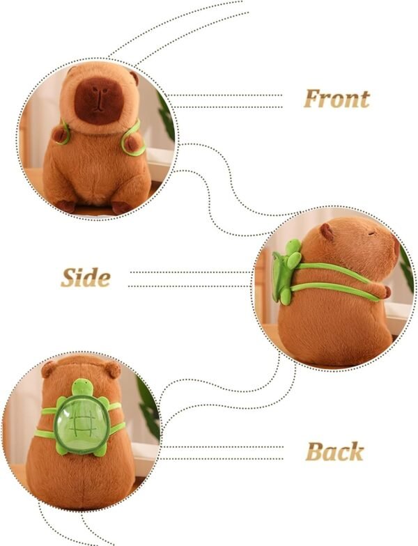 Plush Toy,Cute Capybar Stuffed Animal Plush Doll,Cute Rodent Stuffed Animal Doll for Adults Kids Boys Girls,Cute Plushies Soft Stuffed Toy Capybar Gift(Color:Brown B,Size:45 cm)…