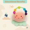 Baby Light-Up Cloud Rattle- Teething Rattle Toys for Babies 3 Months +