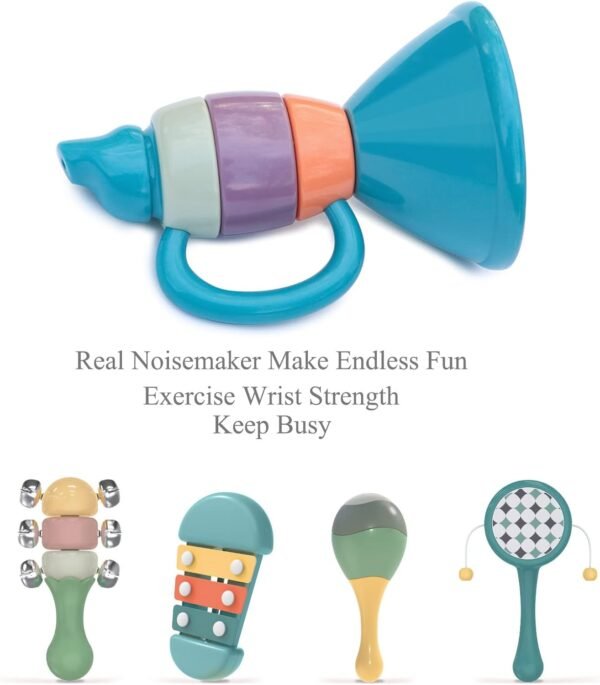 Montessori Musical Instruments for Babies and Toddlers Kids Musical Toy Set for Preschool Boys and Girls Christmas Birthday Gift (Set of 5)
