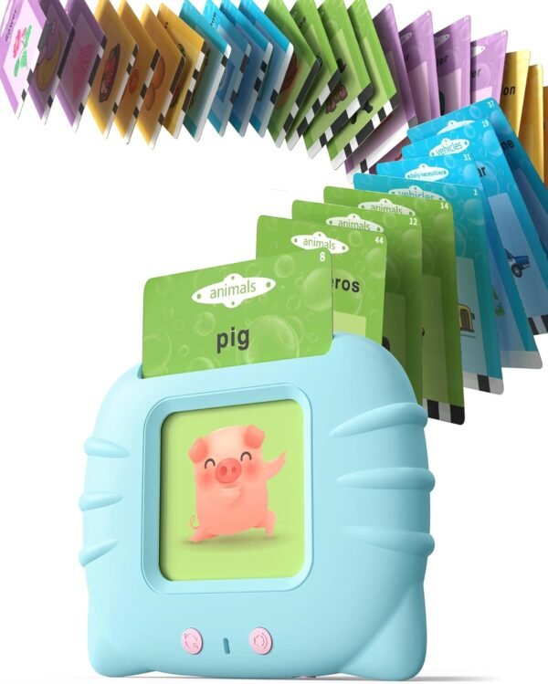 Talking Flash Cards for Toddler 1 2 3 4 Year Olds, Language Learning Toys, Pocket Speech Therapy Toys, Autism Toys, Montessori Toys with 224 Words, Children's Sensory Learning Educational Toys