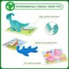 Toddler Puzzles Ages 2-4, Wooden Puzzles for Toddlers 1-3, 7 Piece Dinosaur Puzzle 2 Year Old, Toddler Puzzles Ages 1-3, Toddler Boy Toys 2-3, Educational Toys for Toddlers 1-3
