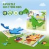 Toddler Puzzles Ages 2-4, Wooden Puzzles for Toddlers 1-3, 7 Piece Dinosaur Puzzle 2 Year Old, Toddler Puzzles Ages 1-3, Toddler Boy Toys 2-3, Educational Toys for Toddlers 1-3