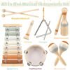 71DkQ1MygkL._AC_SL1500 Montessori Toys for 1 Year Old Girls Gifts, Baby Musical Instruments for Toddlers 1-3, Musical Toys for Babies 6-12-18 Months with Boho Xylophone/Drum, Christmas Birthday Gifts for One Year Old Boy
