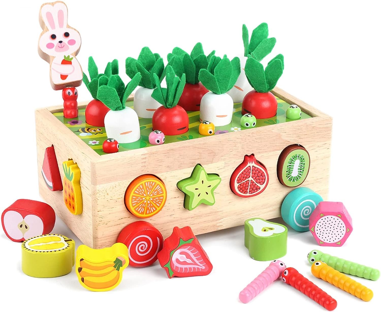 Toddlers Montessori Wooden Educational Toys for Baby Boys Girls Age 1 2 ...