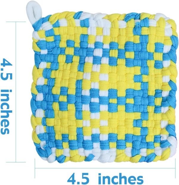 Weaving Loom Kit Toys for Kids and Adults, Potholder Loops Crafts for Girls Ages 6 7 8 9 10 11 12, 7" Pot Holder Loom Knitting Kits and Gifts for Kids and Beginners, Make 6 Masterpieces