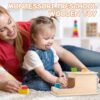 Montessori Toys for Babies 6-12 Months,Object Permanence Box Wooden Ball Drop Montessori Toy for Toddlers,Color & Shape Sorting Learning Matching Box for Ages 1-3