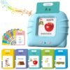 Talking Flash Cards for Toddler 1 2 3 4 Year Olds, Language Learning Toys, Pocket Speech Therapy Toys, Autism Toys, Montessori Toys with 224 Words, Children's Sensory Learning Educational Toys