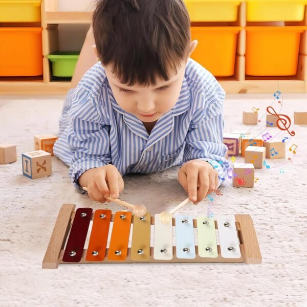 Wooden Musical Instruments for Toddlers Montessori Musical Instruments Set Wooden Musical Toys 8pcs