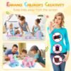 45PCS Magnetic Blocks Toddler Toys, Magnetic Building Blocks Magnet Toys, Magnetic Blocks for Kids ages 1-3 3-5 4-8, Sensory Montessori Toys Magnet Cubes Classroom Must Haves for Boys Girls Age 2-4