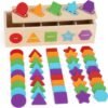 71VN3QOmWSL._AC_SL1500 Montessori Toys for 1 2 3 Year Old | Wooden Color & Shape Sorting Matching Toys | Learning Educational Toys for 1-3 Year Old Kids | One 1st 2st Birthday Gift for Boy Girl