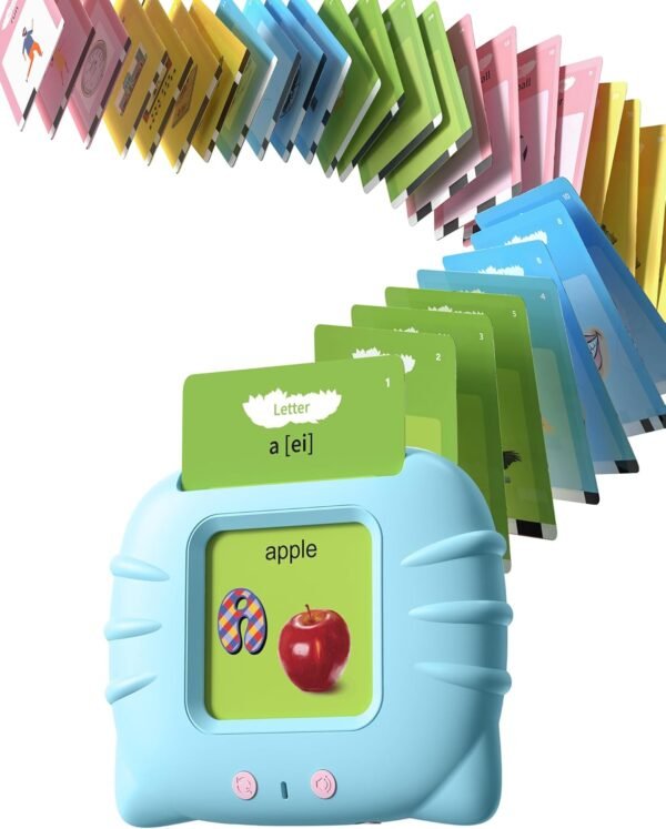 Talking Flash Cards for Toddler 1 2 3 4 Year Olds, Language Learning Toys, Pocket Speech Therapy Toys, Autism Toys, Montessori Toys with 224 Words, Children's Sensory Learning Educational Toys