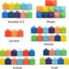 Montessori Toys for Babies 0-6 Months - Soft Stacking Building Blocks Rings Balls Sets 2 in 1 Baby Toys Educational Sensory Toys for Toddlers Learning and Teething Fun