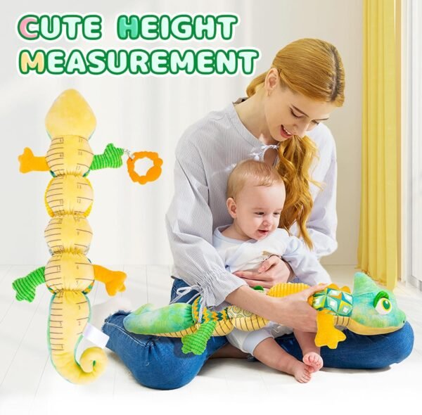 Baby Toys 0-6 Months, Baby Musical Toys, Infant Toys Stuffed Animal Toys with Rattles, Crinkle, Bell, Baby Teething Toys for Tummy Time Newborn Sensory Boys Girls 0 3 6 12 Months (Green Chameleon)