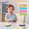 Talking Flash Cards for Toddler 1 2 3 4 Year Olds, Language Learning Toys, Pocket Speech Therapy Toys, Autism Toys, Montessori Toys with 224 Words, Children's Sensory Learning Educational Toys