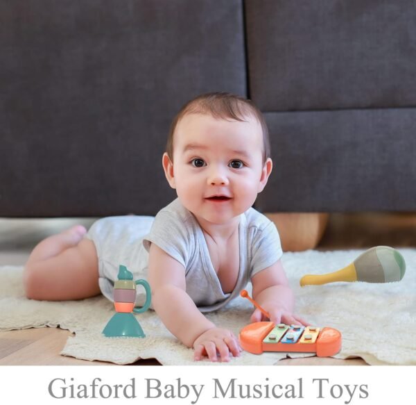 Montessori Musical Instruments for Babies and Toddlers Kids Musical Toy Set for Preschool Boys and Girls Christmas Birthday Gift (Set of 5)