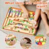 Magnetic Color and Number Maze, Montessori Toys for 3+ Year Old, Wooden Puzzle Activity Board, Fine Motor Skills Toys for Toddlers and Kids Boys Girls Preschoolers 3 4 5 Years Old
