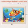 Large Animals Wooden Puzzles for Kids 4 in 1 Gift Box(12.2 * 9.4 in) - FSC Certified, Jigsaw Puzzles for Toddlers 2-4, Puzzles for Kids Ages 4-6, Wood Toys Gifts for 3 4 5 Year Old Boys Girls