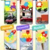 Wooden Toddler Puzzles Gifts Toys for 1 2 3 Years Old Boys Girls, 6 Vehicle Shape Montessori Toys Educational Blocks Kids Toys Gift Baby Learning Toy Age 1-3, 2-4