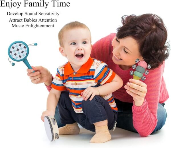 Montessori Musical Instruments for Babies and Toddlers Kids Musical Toy Set for Preschool Boys and Girls Christmas Birthday Gift (Set of 5)