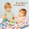 81Y3_JOXL_L._AC_SL1500 Montessori Toys for 1 2 3 Year Old | Wooden Color & Shape Sorting Matching Toys | Learning Educational Toys for 1-3 Year Old Kids | One 1st 2st Birthday Gift for Boy Girl