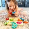 Montessori Toys for 1 Year Old Toddler Puzzle - Dual Layered Wooden Puzzles for Toddlers 1-3, Dinosaur Toy, Educational Toy for 2 Year Old