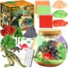 Unicorn Terrarium Crafts Kit for Kids-LED Night Light Up & Remote Unicorn Birthday Gifts Toys for Girls Ages5 6 7 8 9 10 Year Old-Christmas Gifts for Girls