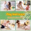 81pHXOXZoYL._AC_SL1500 Montessori Toys for 1-3 Years Old, Wooden Toddler Toys, Sensory Travel Toys, Gift for 1+ Year Old Boys (Busy Board Plus V2)