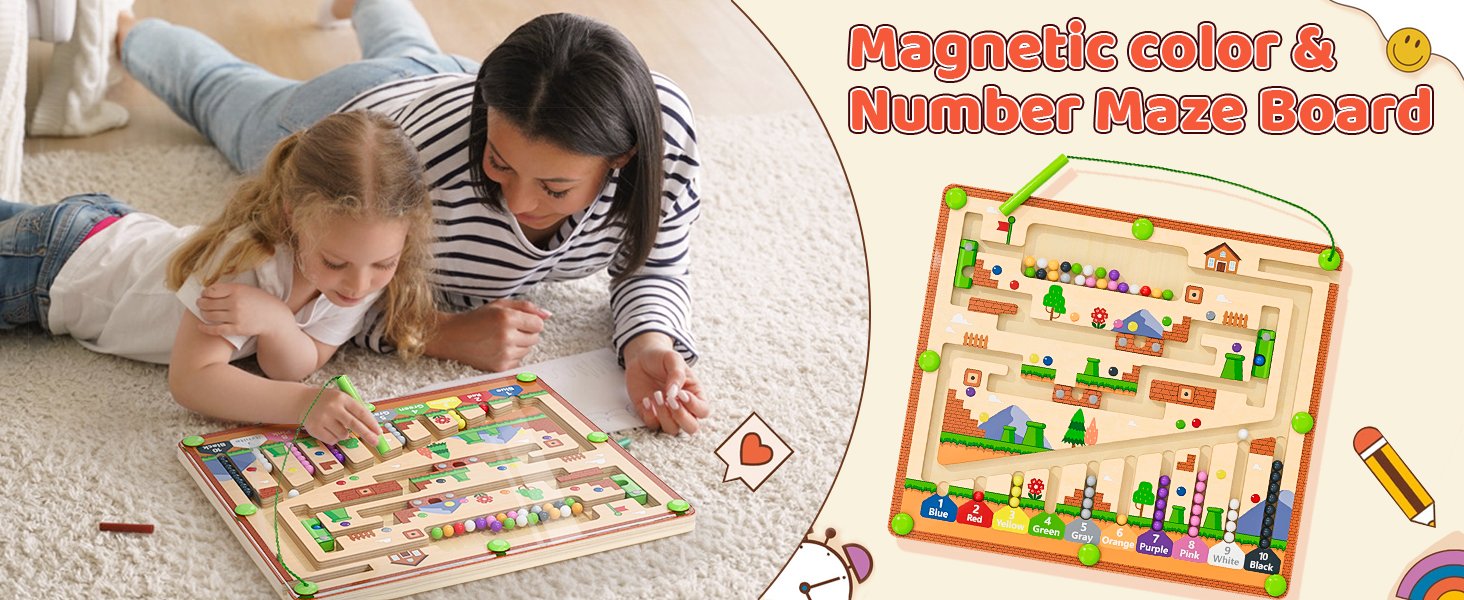 montessori toys 3 4 5 year old kids maze wooden puzzle girls boys toddler travel busy board games 